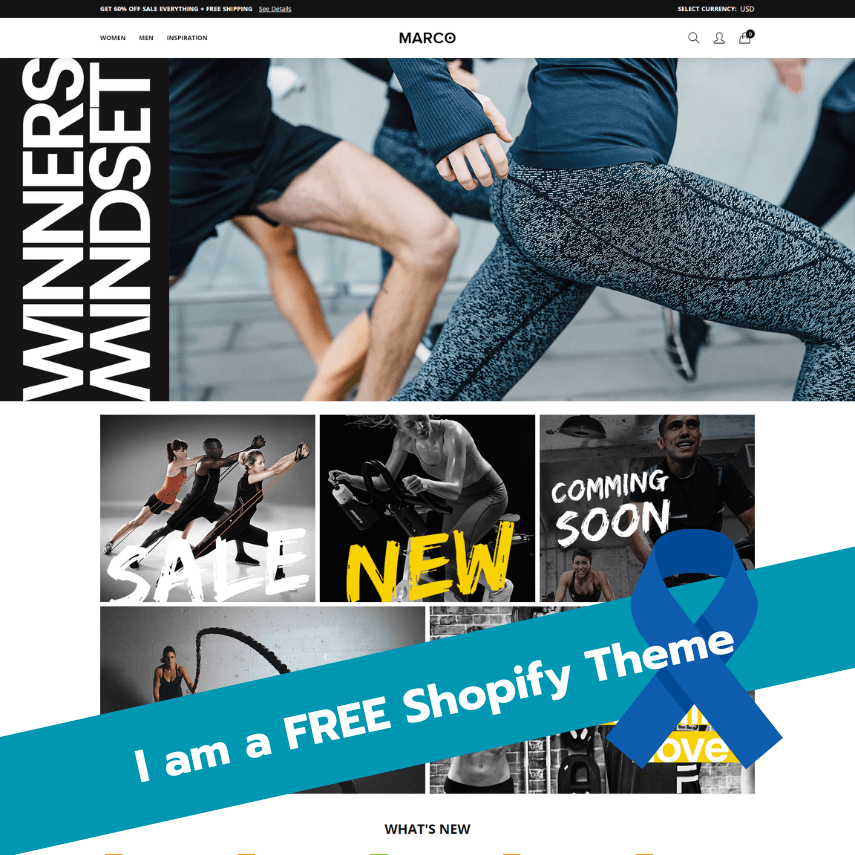 Marco Sportage - Premium Free Shopify Theme for Sports Stores