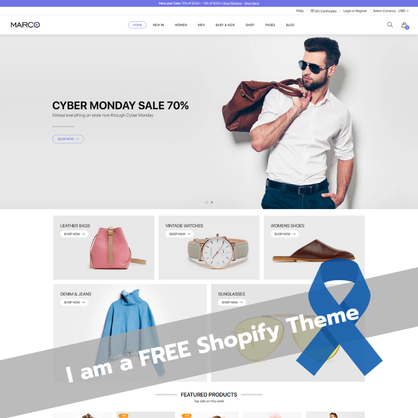 Marco Fashion: Stylish Free Shopify Theme for Trendy Stores